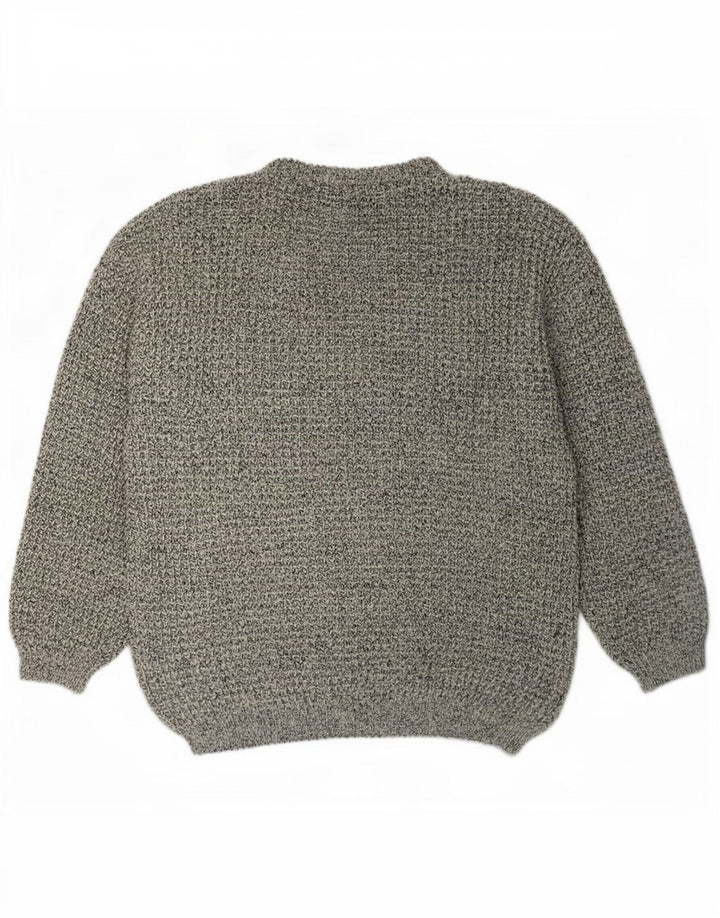 Męski sweter Lee z dekoltem w łódkę XL, szary, nakrapiany