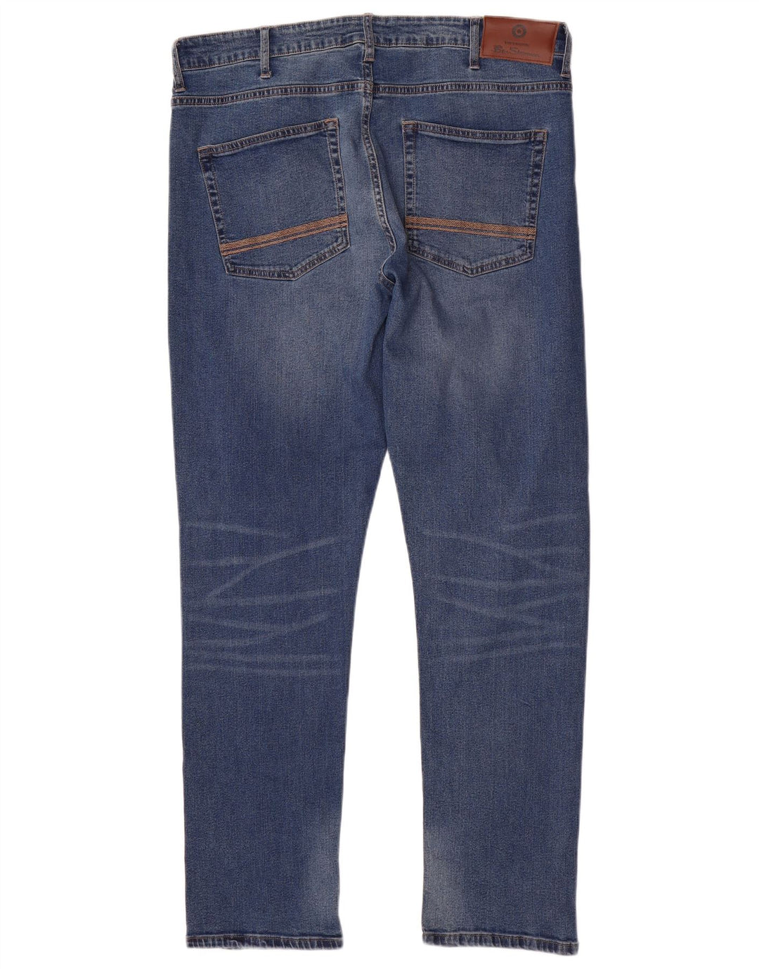 BEN SHERMAN Męskie jeansy slim W38 L32 Niebieskie bawełniane