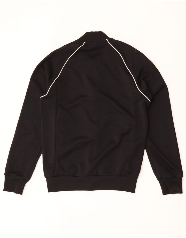 Adidas Męska bluza dresowa, mała, czarna, poliestrowa