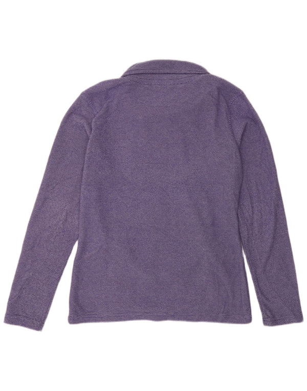 Damski sweter polarowy Mountain Warehouse UK 10 w małe fioletowe prążki