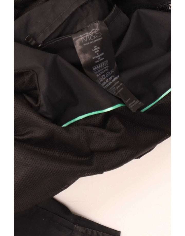 Męska kurtka bomber Marks & Spencer UK 40, duża, czarna, bawełniana