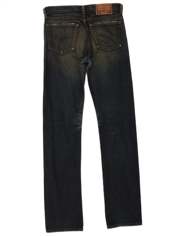 Damskie jeansy Diesel Larkee Straight W25 L32 Niebieskie bawełniane