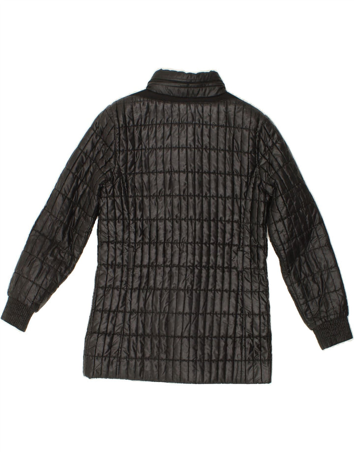 GEOX Girls Quilted Jacket 7-8 Years Black Polyester Vintage Geox and Second-Hand Geox from Messina Hembry 