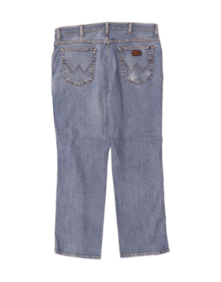 Męskie jeansy Wrangler Texas Stretch Straight W36 L30 Niebieskie bawełniane