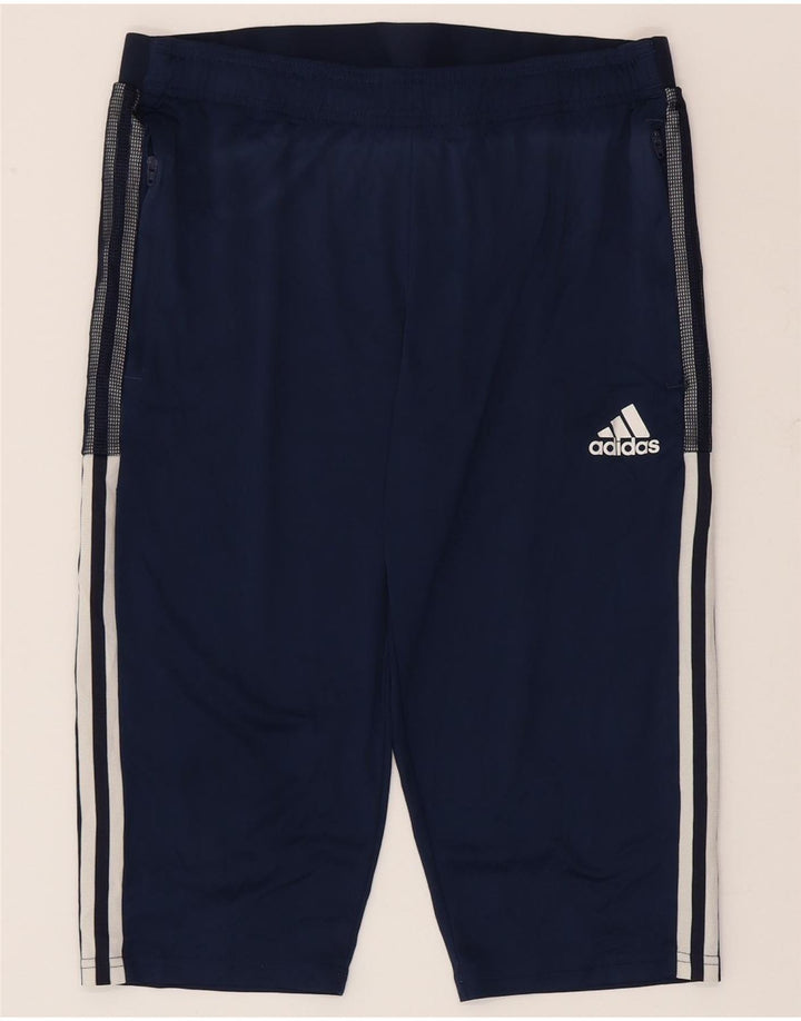 Spodenki sportowe Adidas Męskie Aeroready Bermudy, duże, granatowe, z poliestru