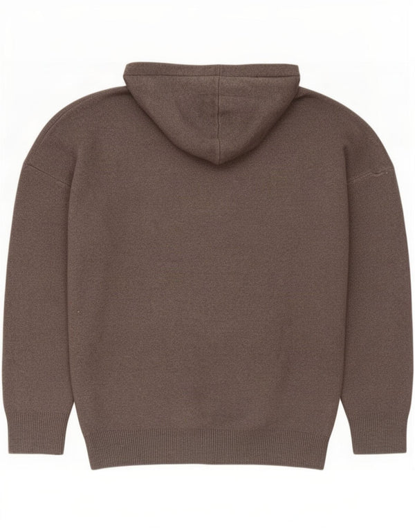 Zara Mens Hooded Jumper Sweater Medium Grey Viscose