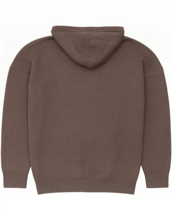Męski sweter z kapturem Zara, średnioszary, wiskozowy