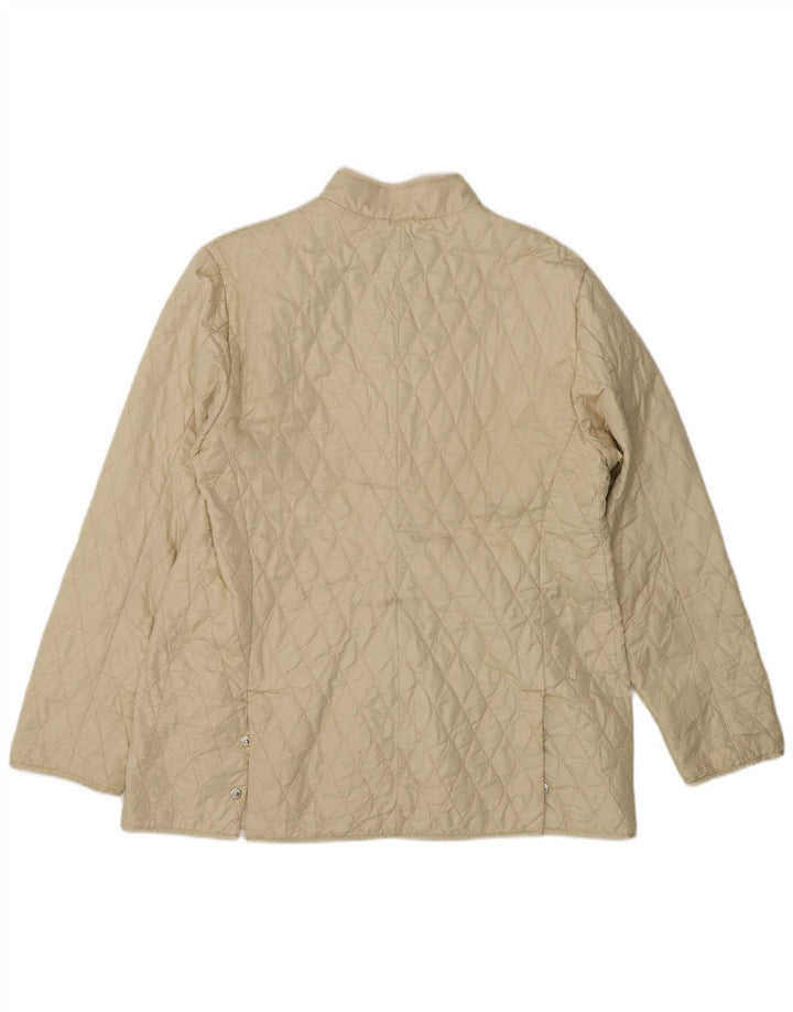 Damska pikowana kurtka Moncler rozmiar 4 XL, beżowa