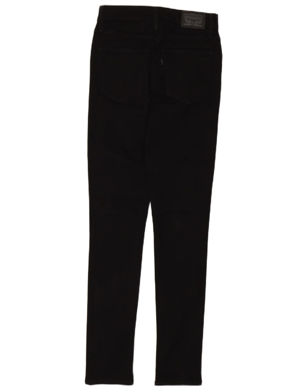 Damskie jeansy Levi's 721 z wysokim stanem W28 L30 Czarna bawełna