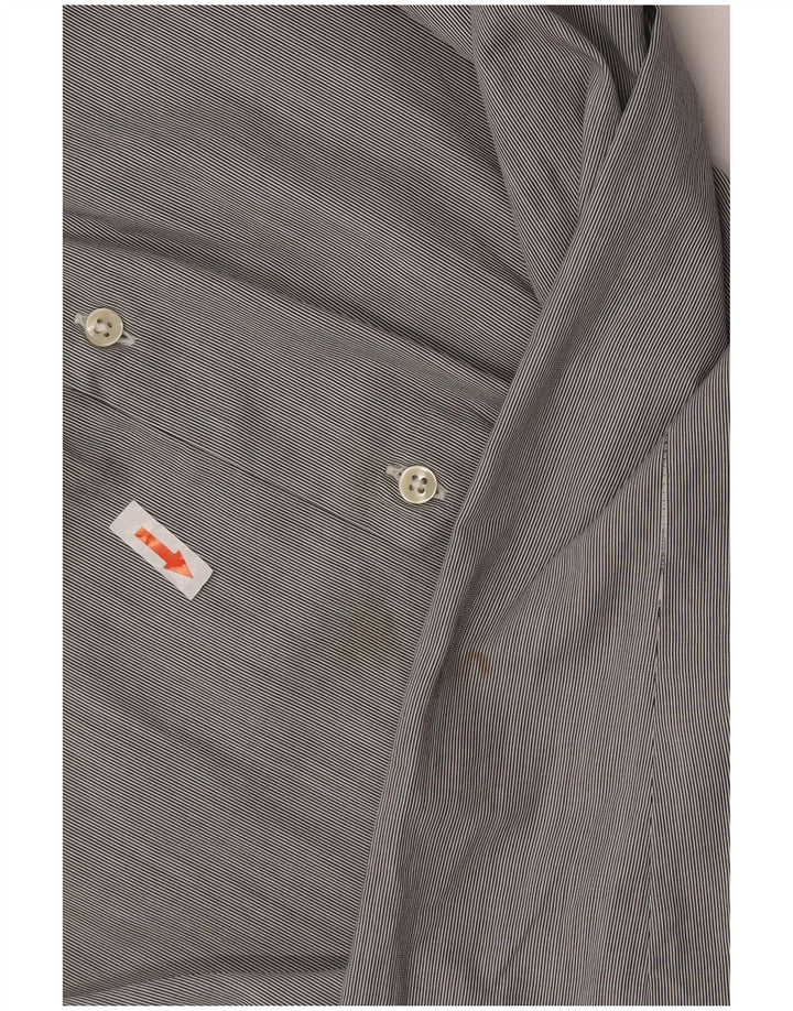 Koszula męska Massimo Dutti Slim Fit XL, szara, bawełniana w paski