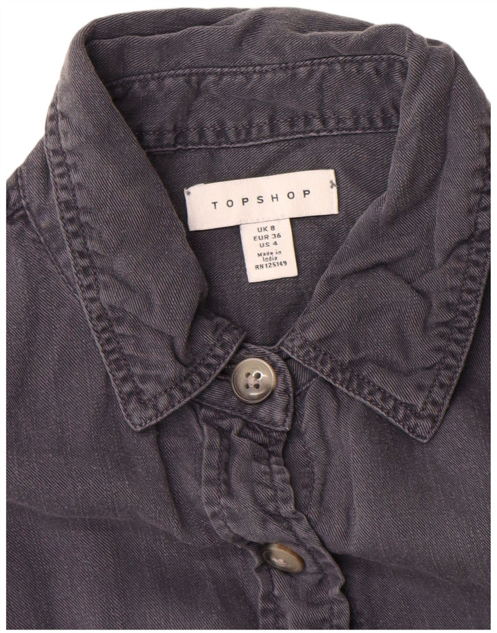 Koszula damska Topshop UK 8, mała, szara Tencel