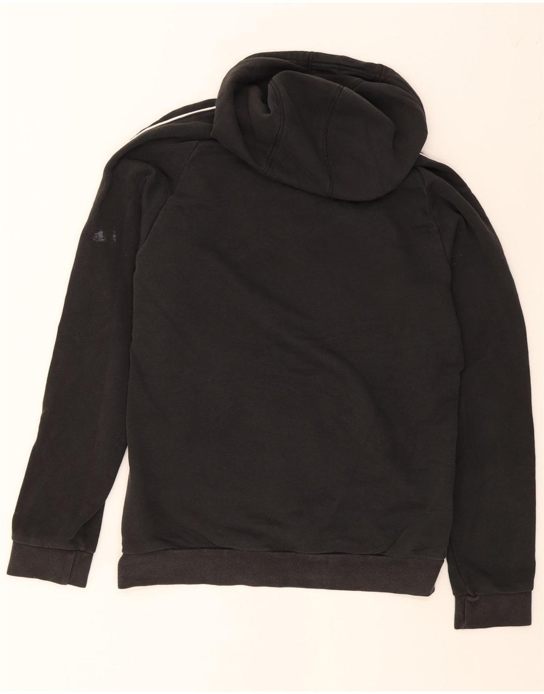 ADIDAS Mens Hoodie Jumper Medium Black Cotton Vintage Adidas and Second-Hand Adidas from Messina Hembry 