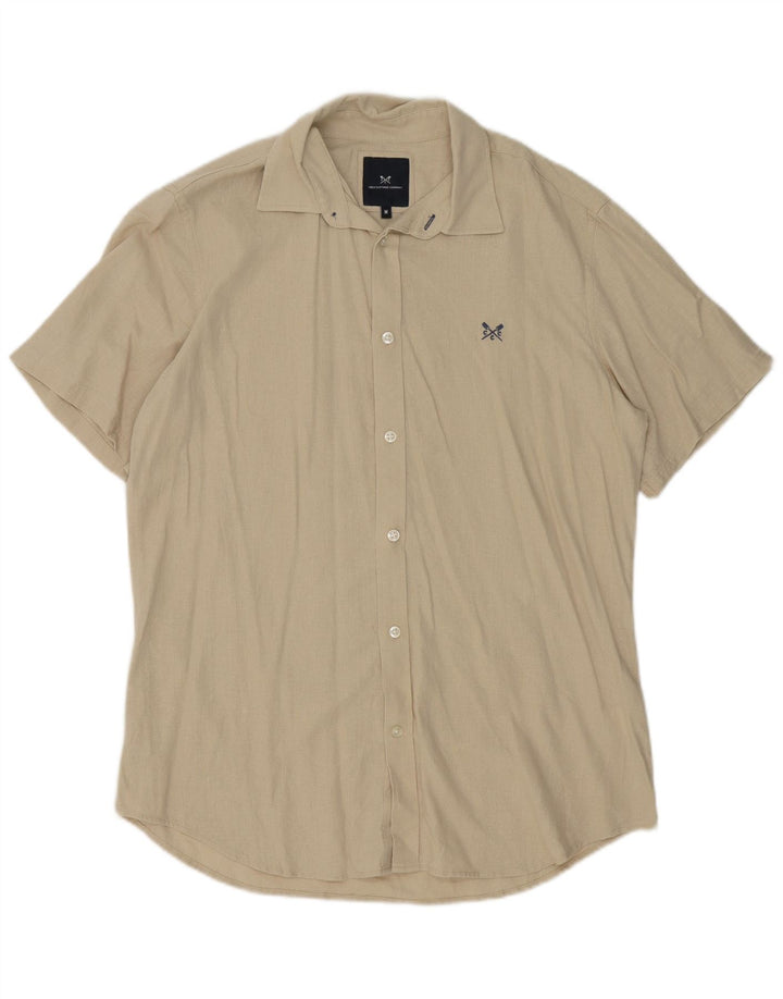 Koszula męska Crew Clothing Średni beż lniany