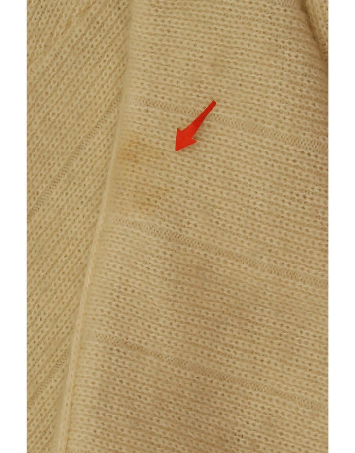 EXCEL Womens Oversized Longline Cardigan Sweater UK 10 Small Off White Vintage Excel and Second-Hand Excel from Messina Hembry 