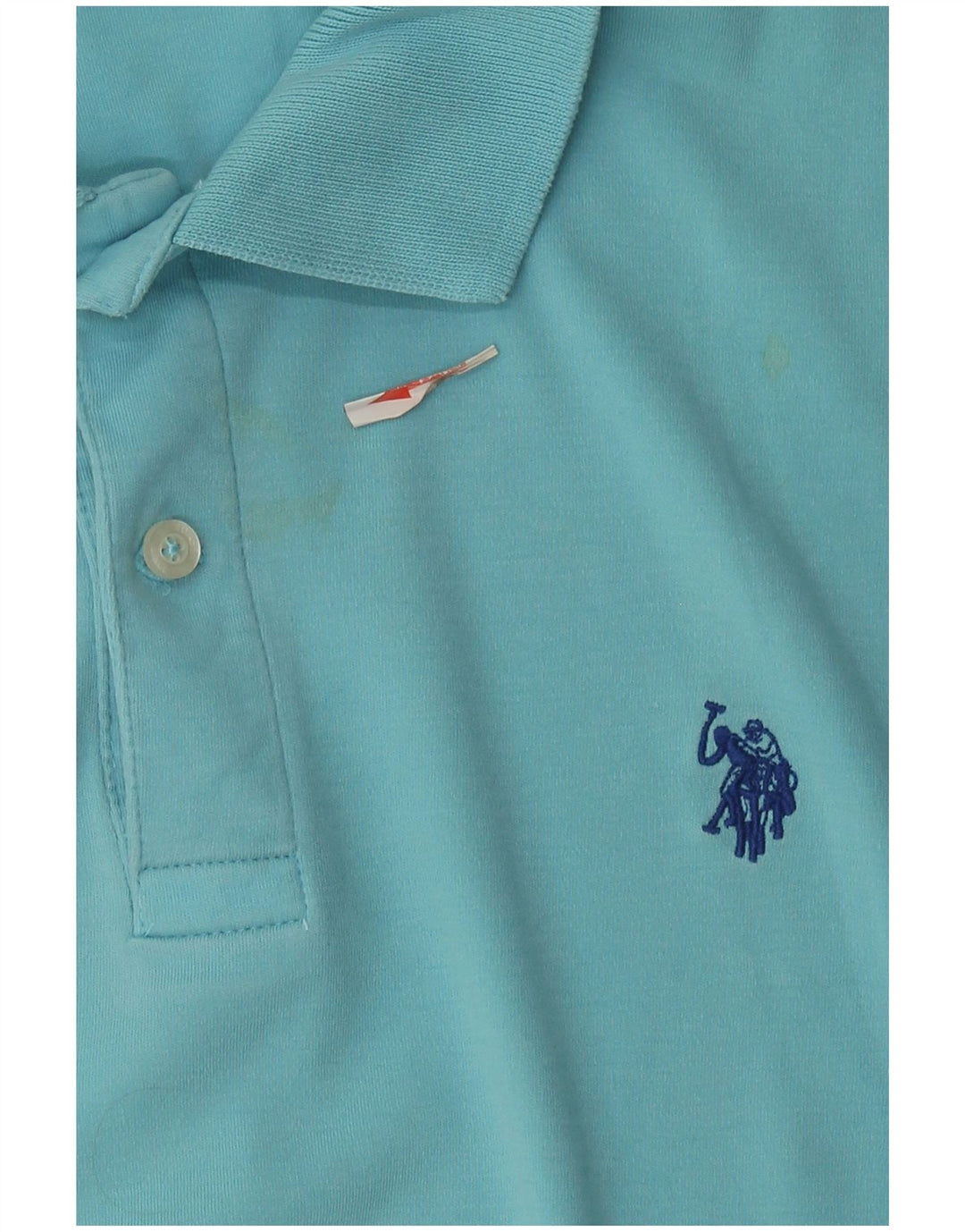 US Polo Assn. Męska koszulka polo Średnio niebieska, bawełniana