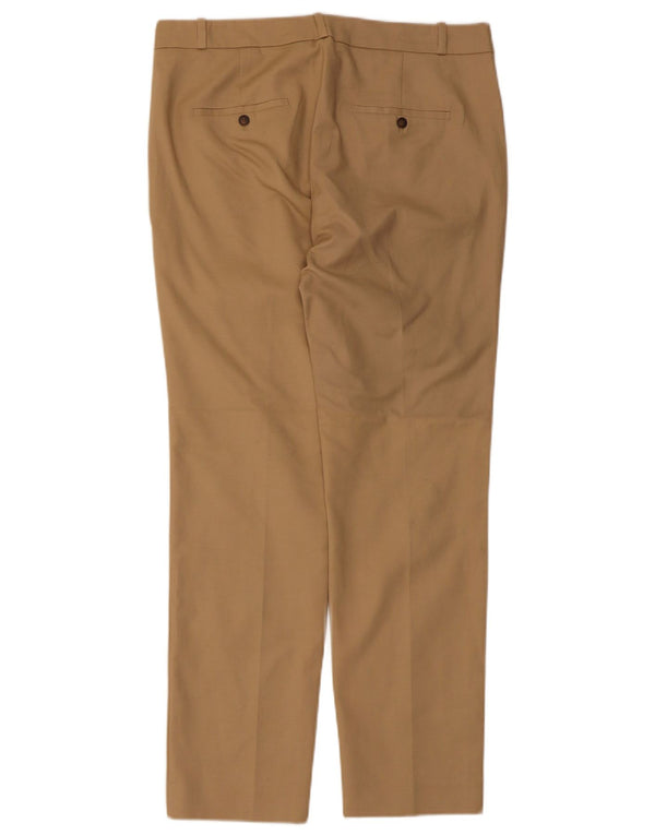 Damskie proste spodnie chino Zara EU 40 Medium W30 L28 Beżowa bawełna