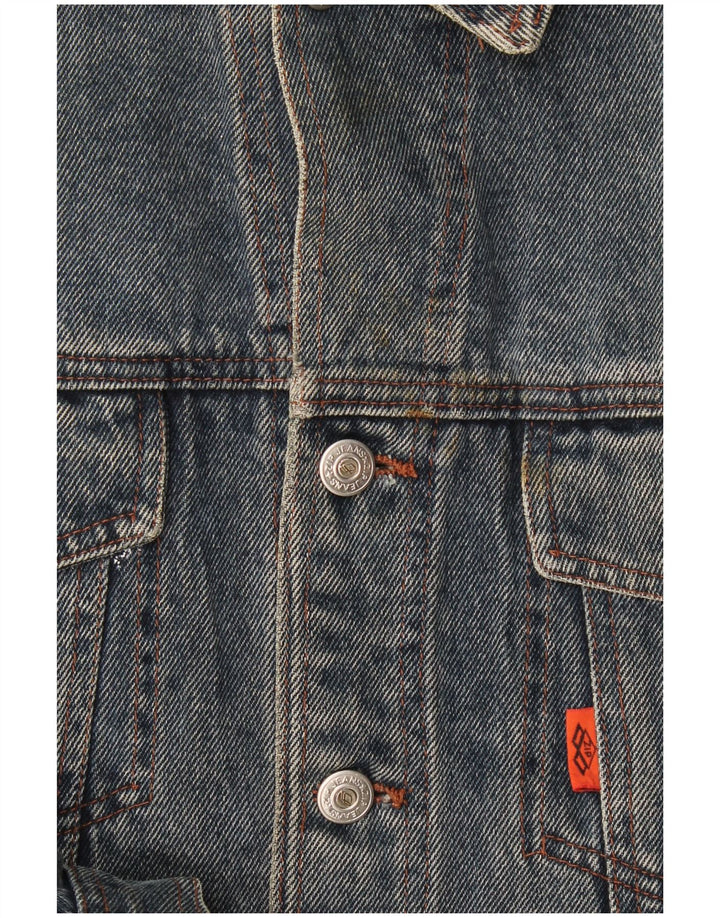 Męska kurtka dżinsowa zapinana na zamek UK 40, duża niebieska