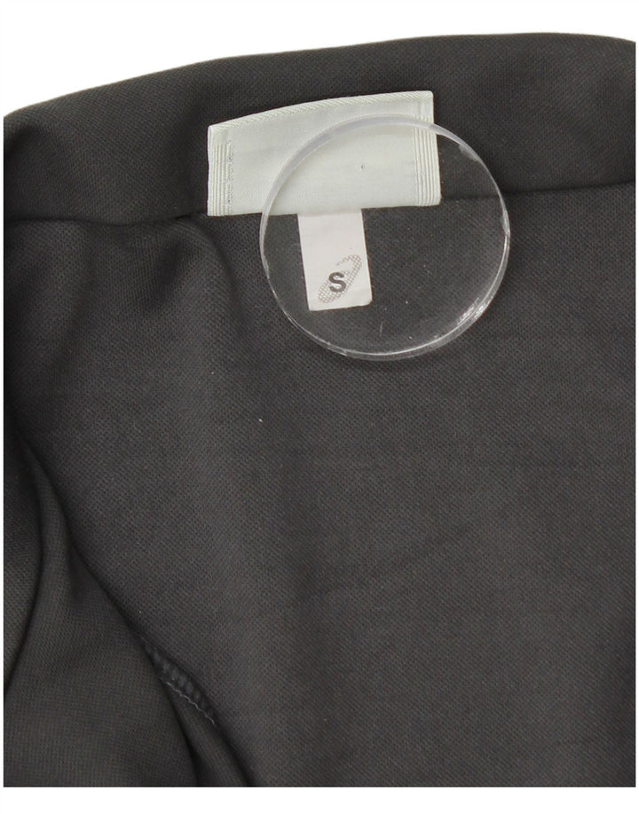 Męska kurtka dresowa ASICS, mała, szara, z blokami kolorów, poliester