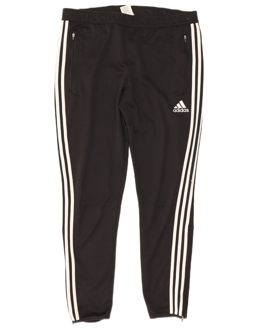 Męskie spodnie dresowe Adidas Climacool, duże, czarne, z blokami kolorów, poliestrowe