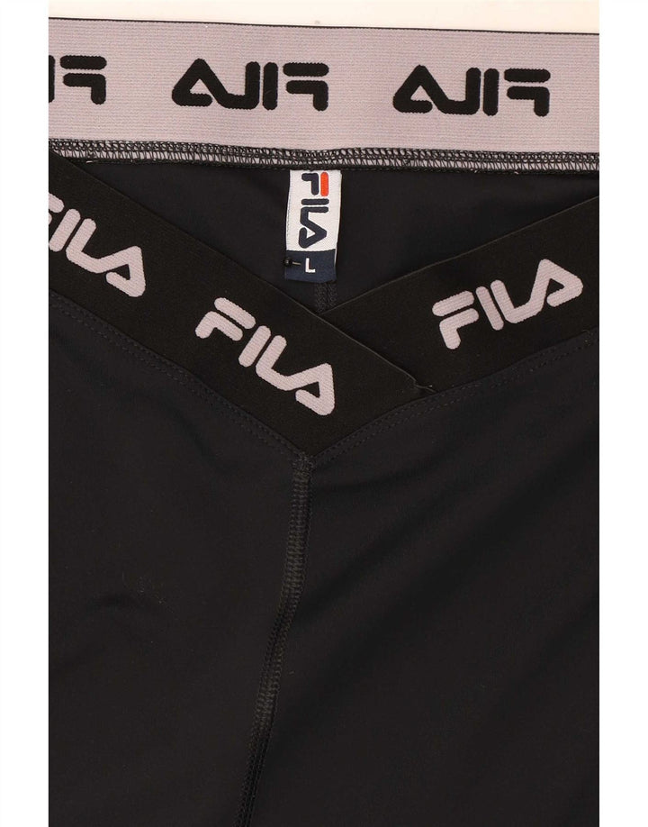 Damskie legginsy Fila Graphic UK 16, duże, czarne