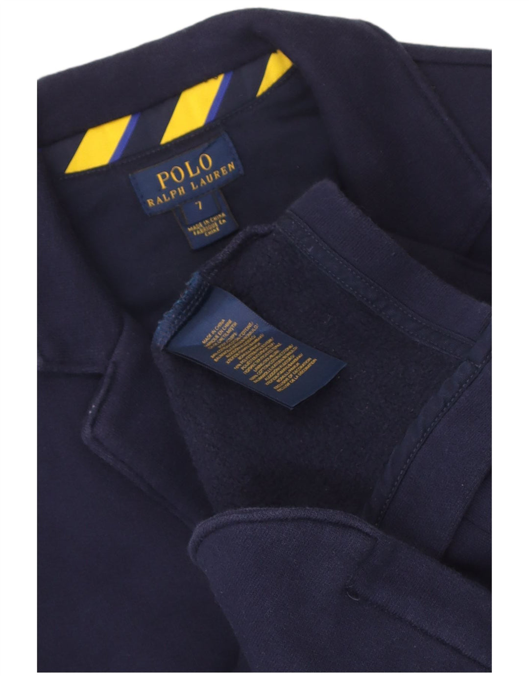 Polo Ralph Lauren Chłopięca marynarka zapinana na 2 guziki 6-7 lat Granatowa, bawełniana