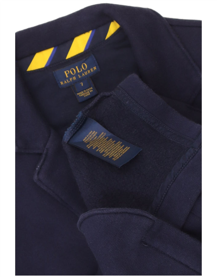 Polo Ralph Lauren Chłopięca marynarka zapinana na 2 guziki 6-7 lat Granatowa, bawełniana
