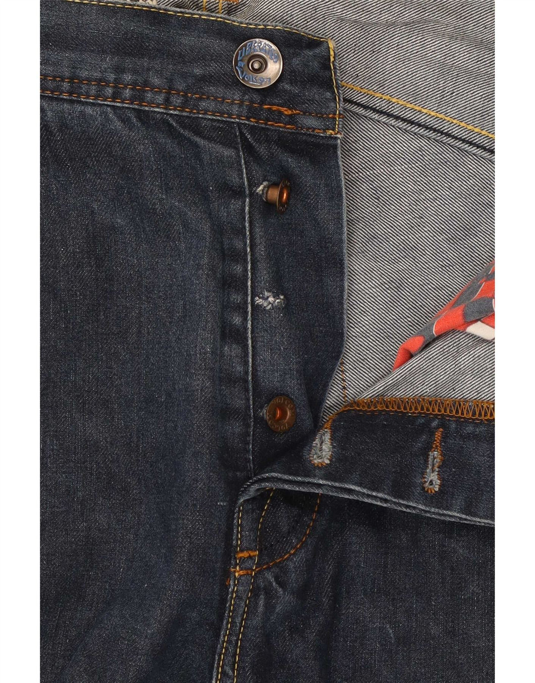 Męskie proste dżinsy Volcom W32 L31 granatowe bawełniane