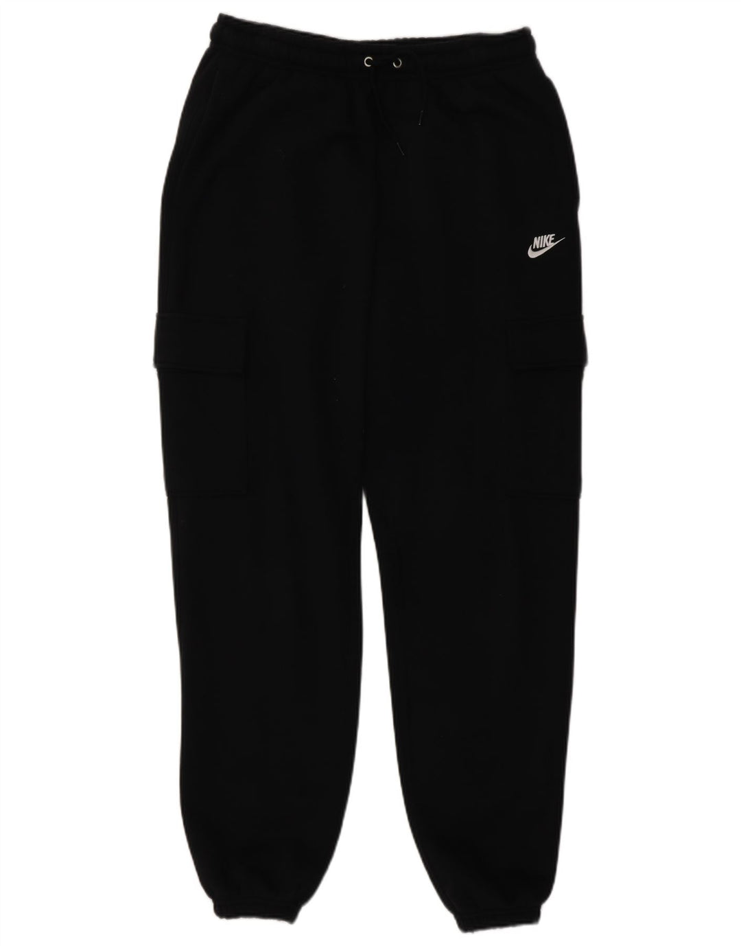 Męskie spodnie dresowe Nike Cargo, małe, czarne, bawełniane