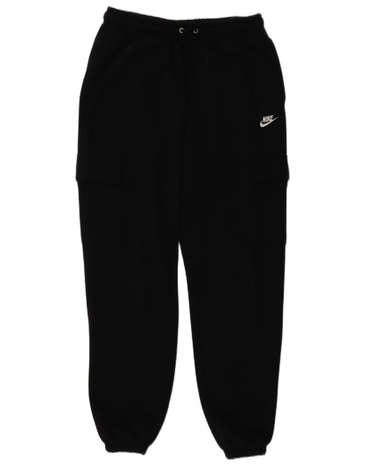 Męskie spodnie dresowe Nike Cargo, małe, czarne, bawełniane