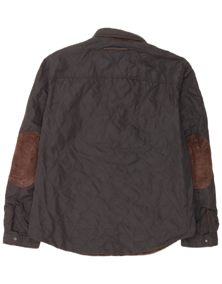 Dwustronna koszula męska Massimo Dutti, 2XL, brązowa, nylonowa kratka