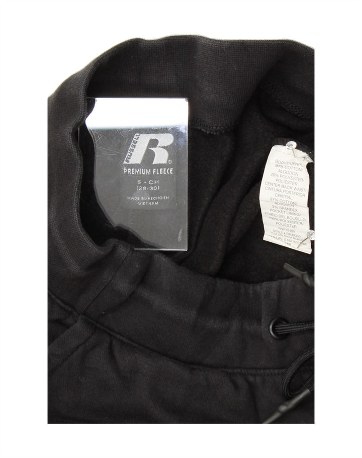 RUSSELL ATHLETIC Mens Tracksuit Trousers Small  Black Cotton Vintage Russell Athletic and Second-Hand Russell Athletic from Messina Hembry 