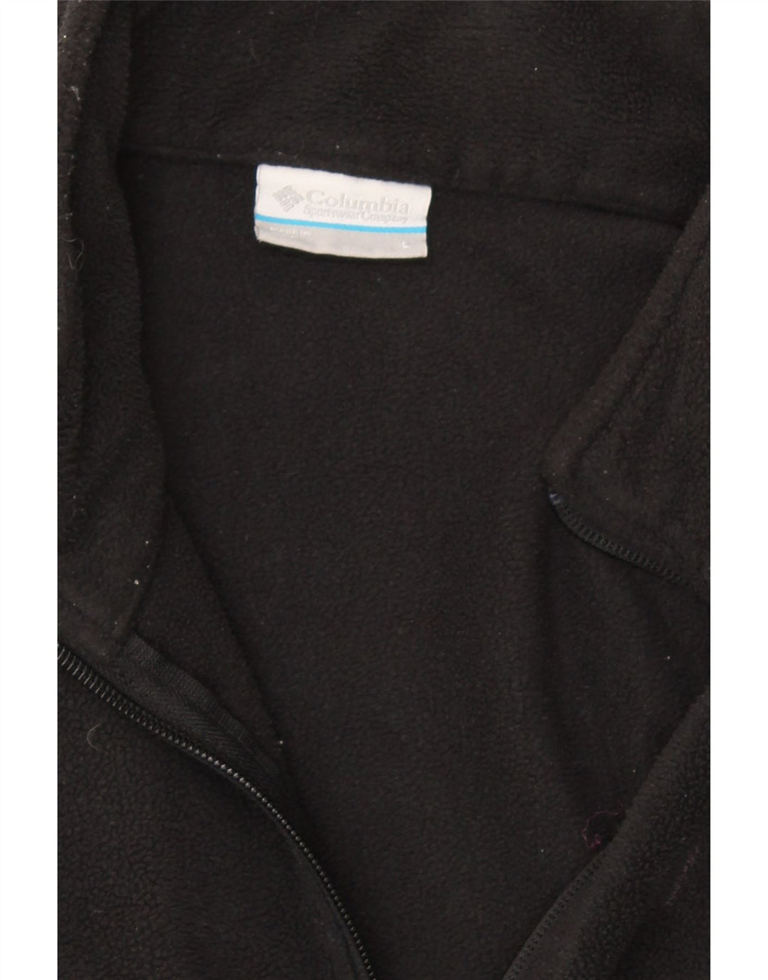 COLUMBIA Womens Fleece Jacket UK 16 Large Black Polyester Vintage Columbia and Second-Hand Columbia from Messina Hembry 