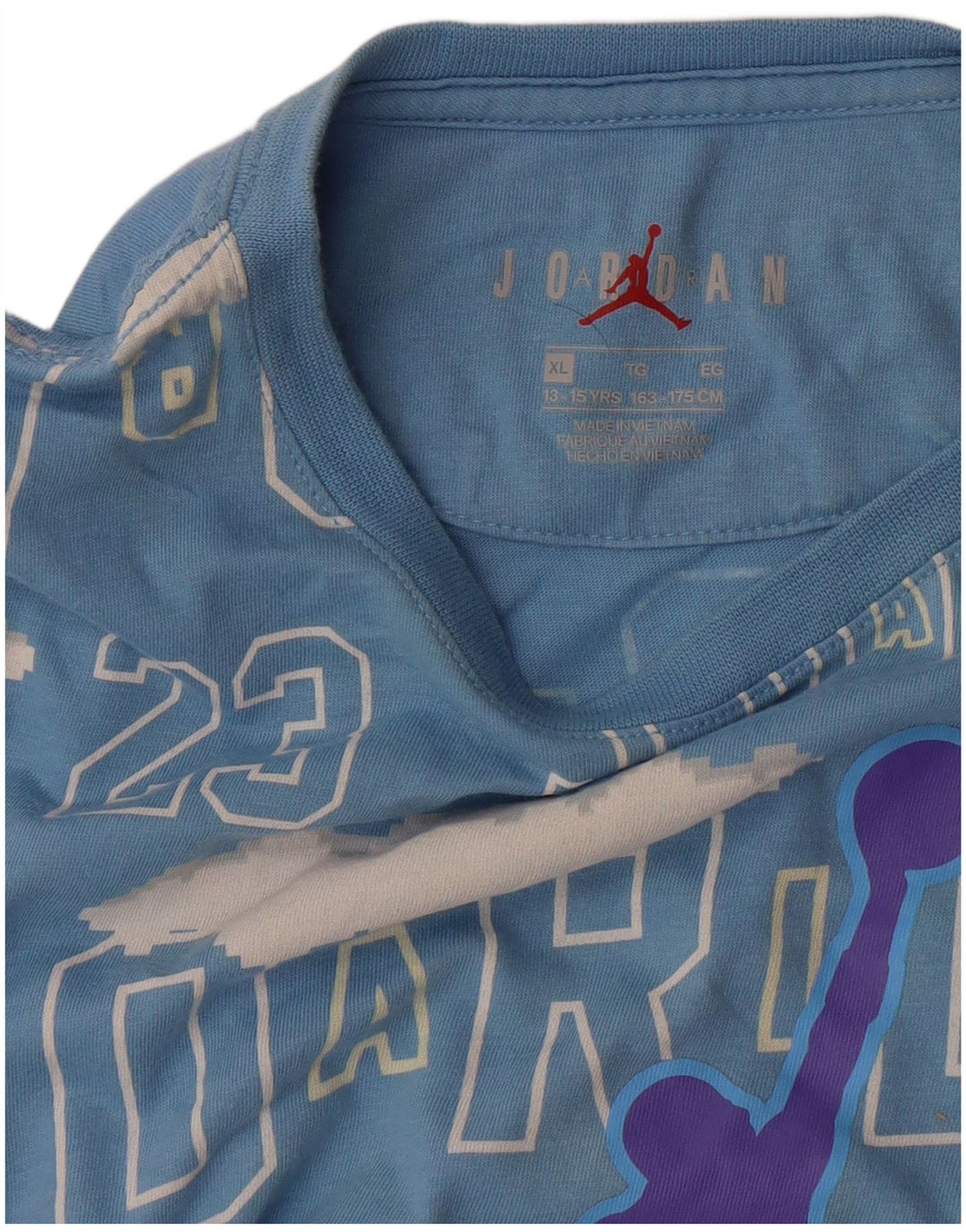 Chłopięca koszulka z grafiką Jordan, 13-14 lat, XL, niebieska