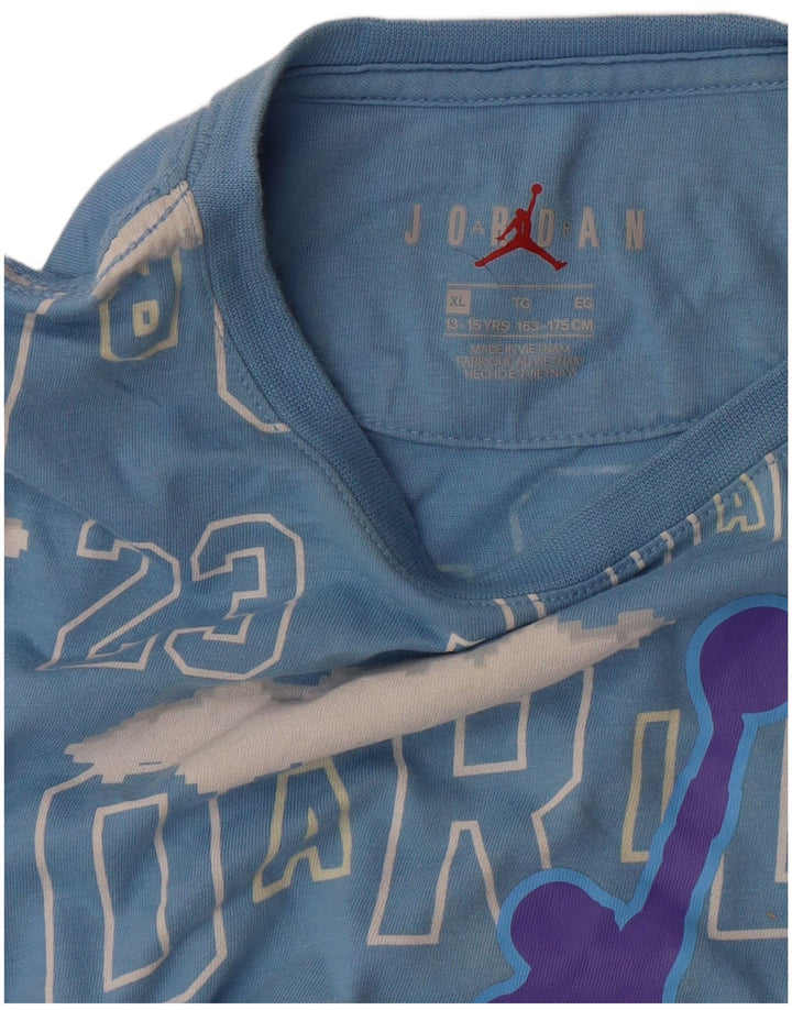 Chłopięca koszulka z grafiką Jordan, 13-14 lat, XL, niebieska