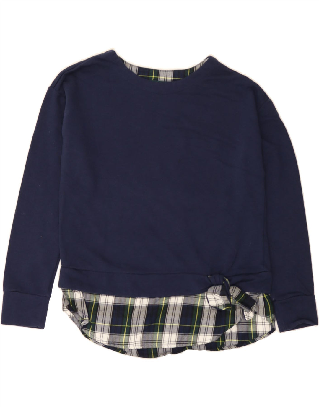 IZOD Womens Sweatshirt Jumper UK 14 Medium Navy Blue Cotton Vintage Izod and Second-Hand Izod from Messina Hembry 