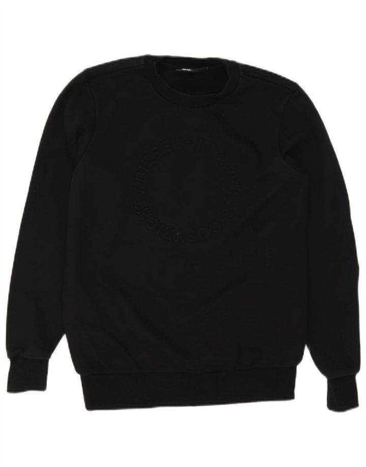 Diesel Męska Bluza Sweter XS Czarna Bawełna