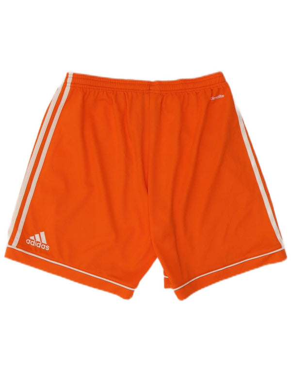 Męskie spodenki sportowe Adidas Climalite, średni pomarańczowy poliester