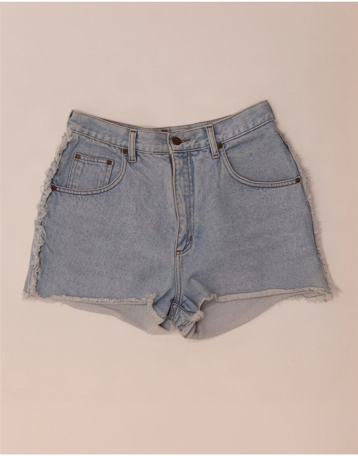 Vintage damskie spodenki jeansowe W30 średni niebieski