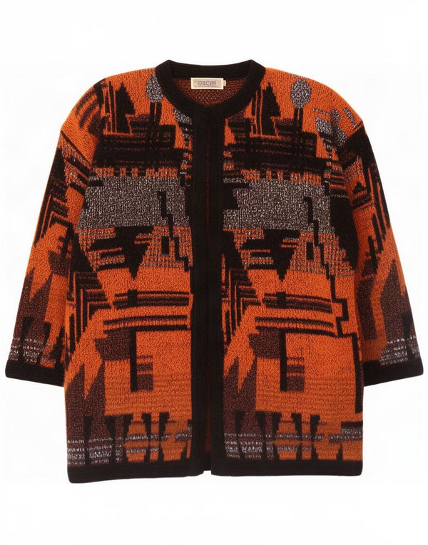 Damski sweter oversize o przedłużonym kroju Excel UK 14 Średni pomarańczowy