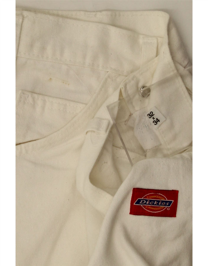 Męskie jeansy cargo proste DICKIES W32 L34 białe