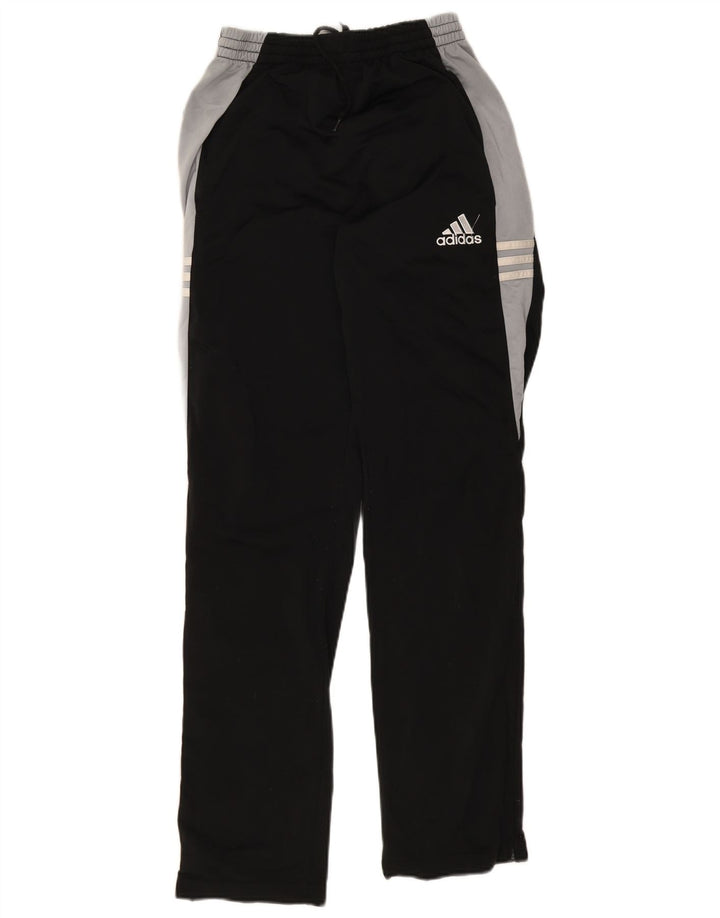 Męskie spodnie dresowe Adidas UK 36/38 Mały czarny poliester z blokami kolorów