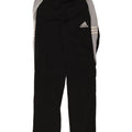 Męskie spodnie dresowe Adidas UK 36/38 Mały czarny poliester z blokami kolorów