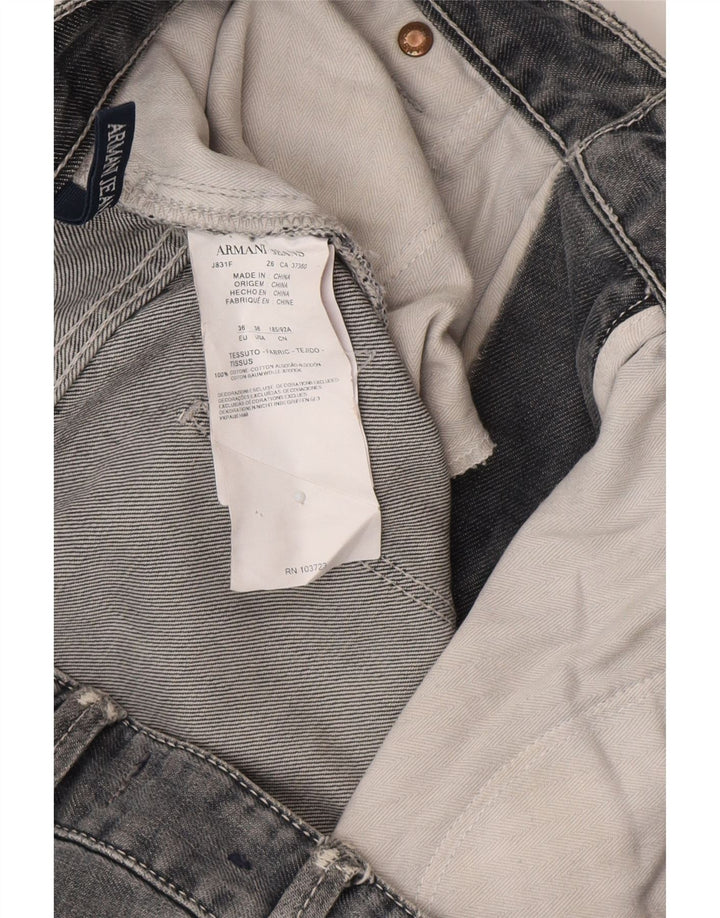 Męskie jeansy Armani W36 L32 Szara bawełna