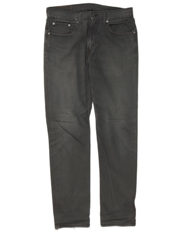 Męskie jeansy Levi's 502 Tapered W32 L32 Szara bawełna