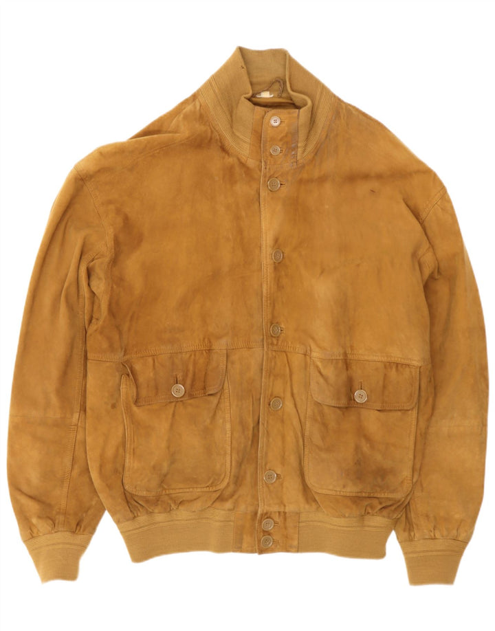 Conbipel Męska zamszowa kurtka bomber UK 42 XL, brązowa skóra