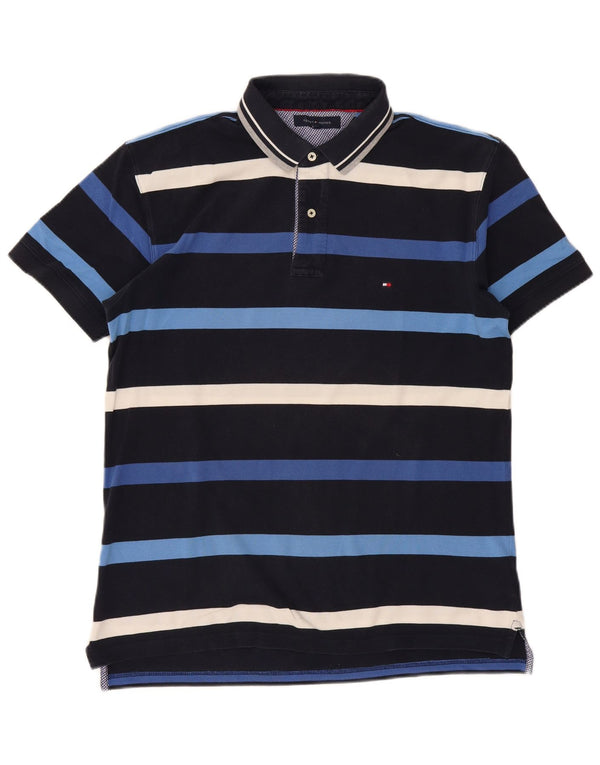 Męska koszulka polo Tommy Hilfiger XL, bawełniana w granatowe paski