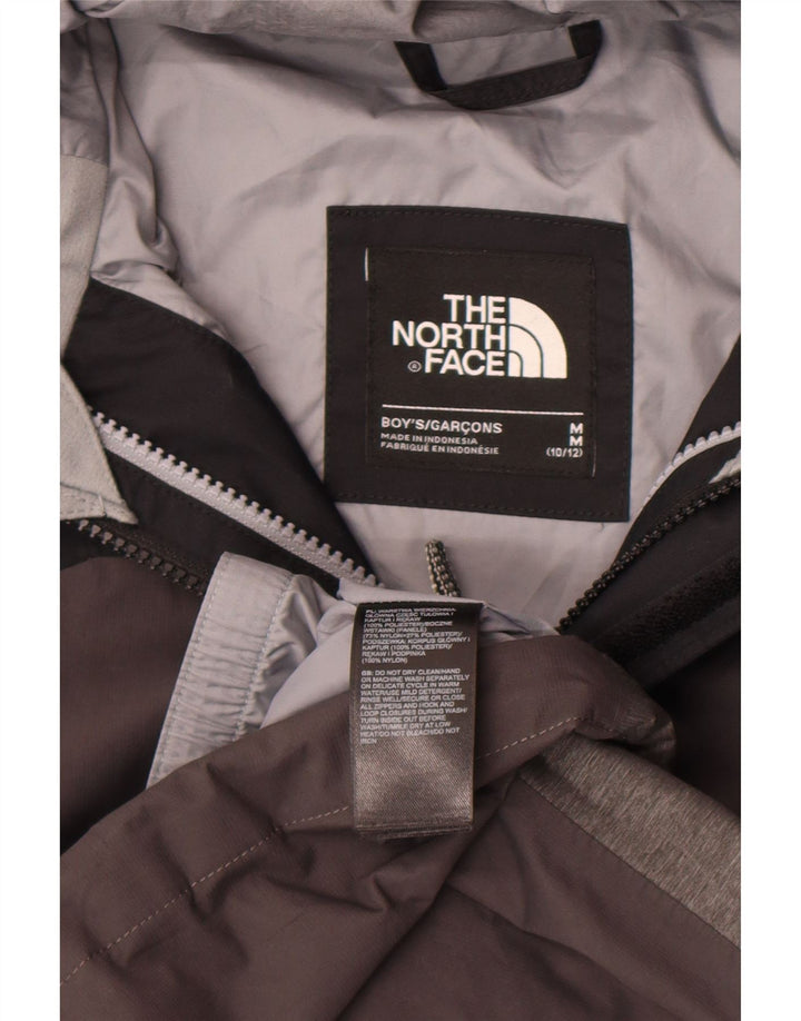 Chłopięca kurtka przeciwdeszczowa z kapturem The North Face 10-11 lat, średnioszara, poliestrowa