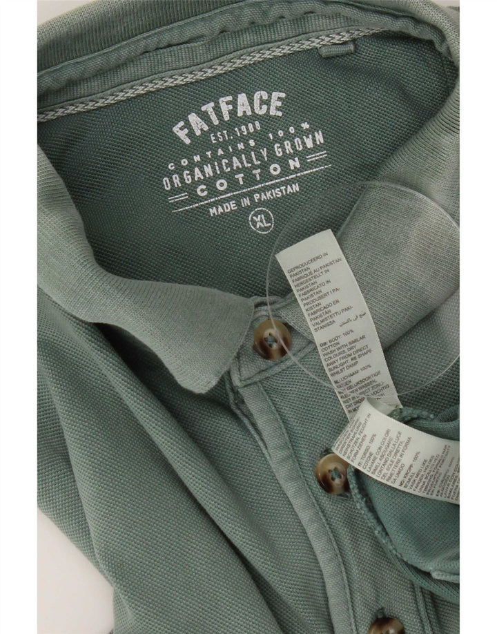 Męska koszulka polo Fat Face XL, zielona bawełna
