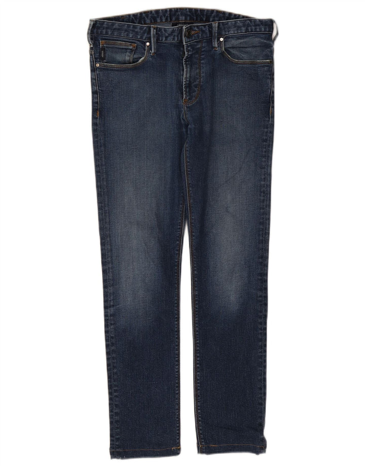Damskie jeansy Armani Slim W32 L29 Niebieskie