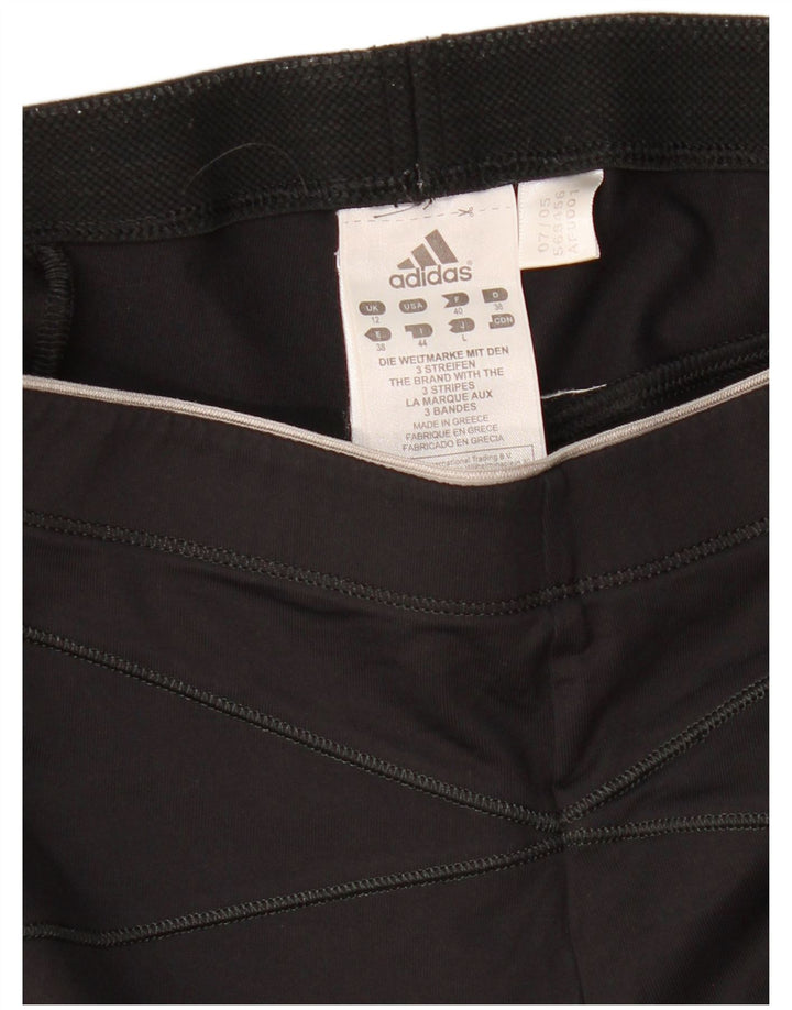 Damskie legginsy Adidas Capri UK 12 Średni czarny poliamid